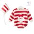 Set Crăciun de 2 piese cu body cu mânecă lungă, element 3D și căciulă Santa’s Baby