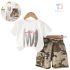 Set de 2 piese cu tricou și pantaloni scurți cargo cu buzunare Urban Scout Camo