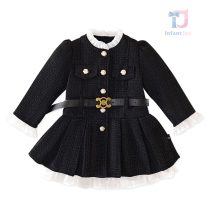 bebeshka-detska-elegantna-roklq-Crème-rouge