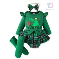 bebeshki-detski0komplekt-s-lenra-za-glava-drug-pat-green