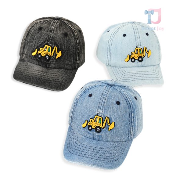 Șapcă din denim cu cozoroc și broderie The Excavator – 3 culori
