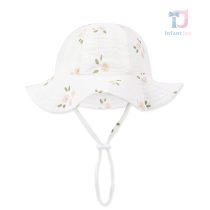bebeshka-detska-shapka-Summer Florwers White