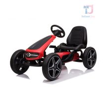 redMercedes carting blue