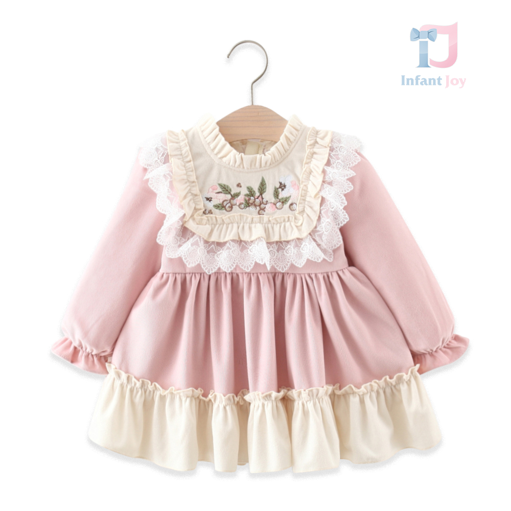 Rochie formala din catifea si dantela Candy Bloom