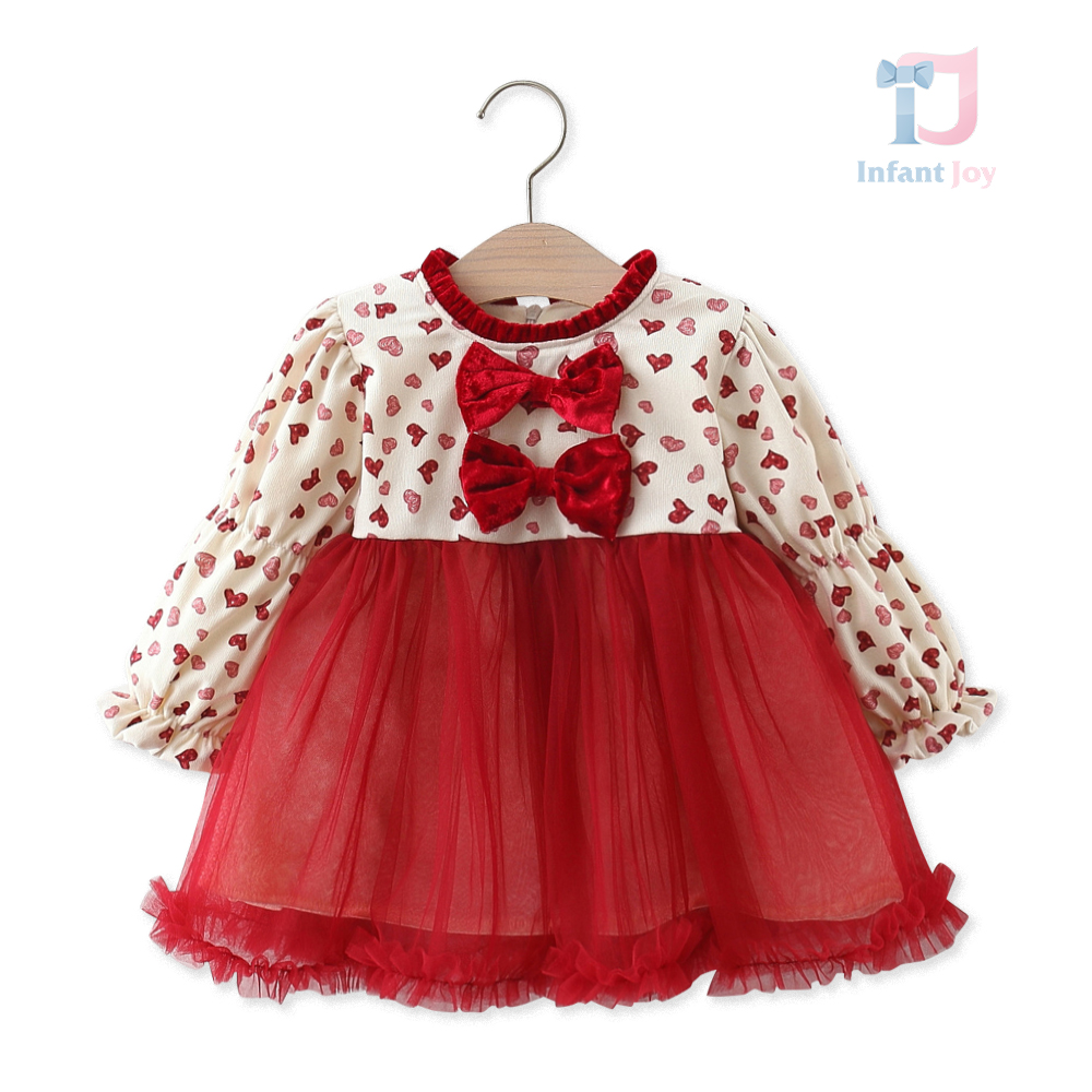 Rochie matlasata cu efect de catifea si tutu pecete My Little Heart