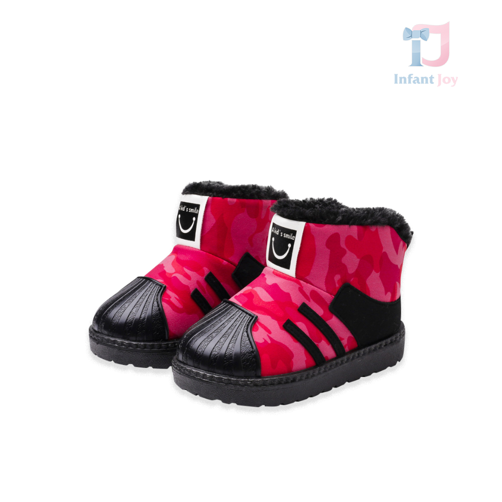 Apresques cu vată interioară și față întărită din cauciuc Kid’s Smile Red