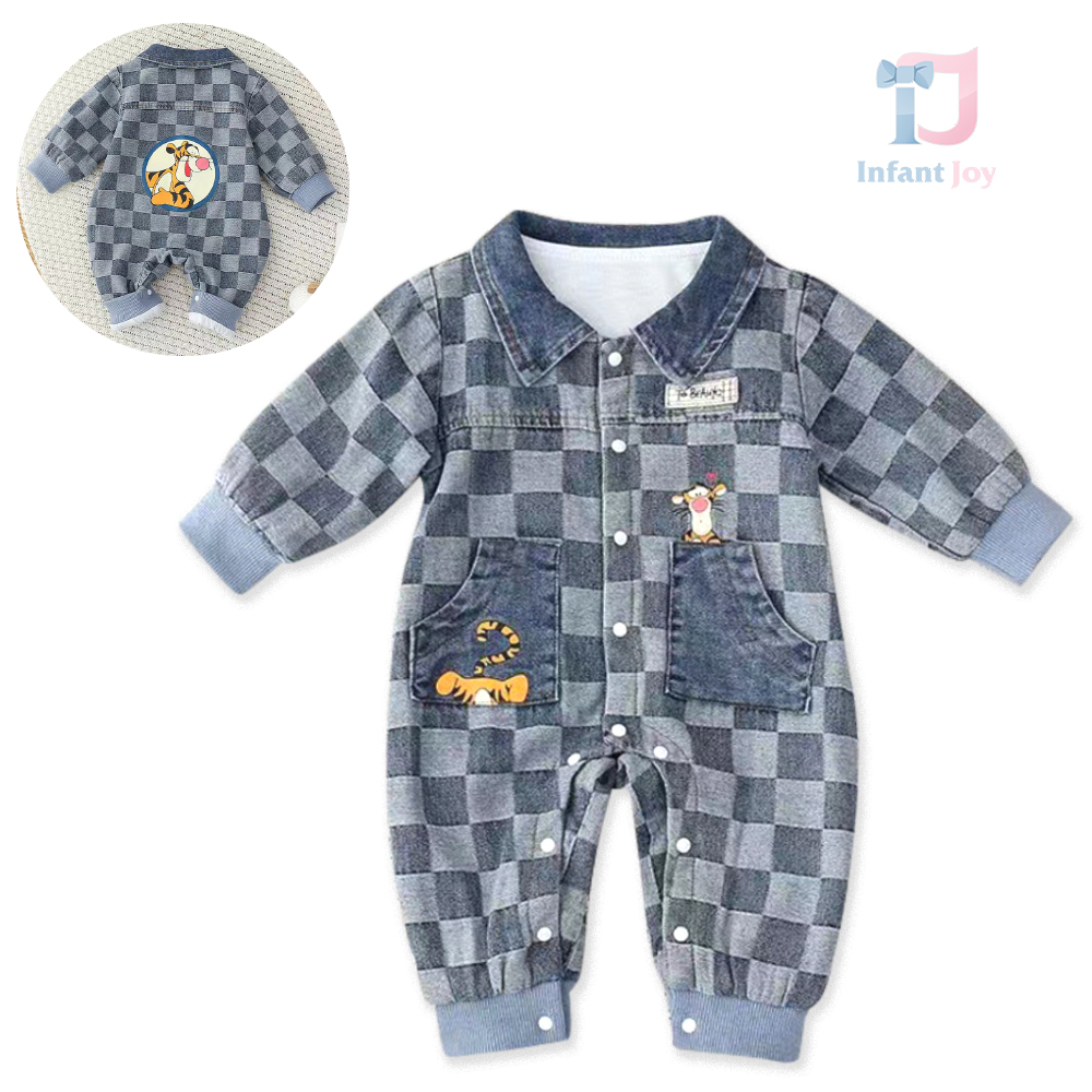 Salopetă din denim cu căptușeală Tiger Matrix