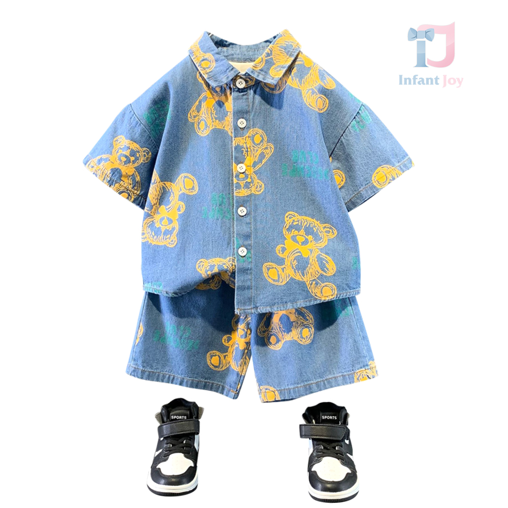 Set de 2 piese din denim Modern Teddy