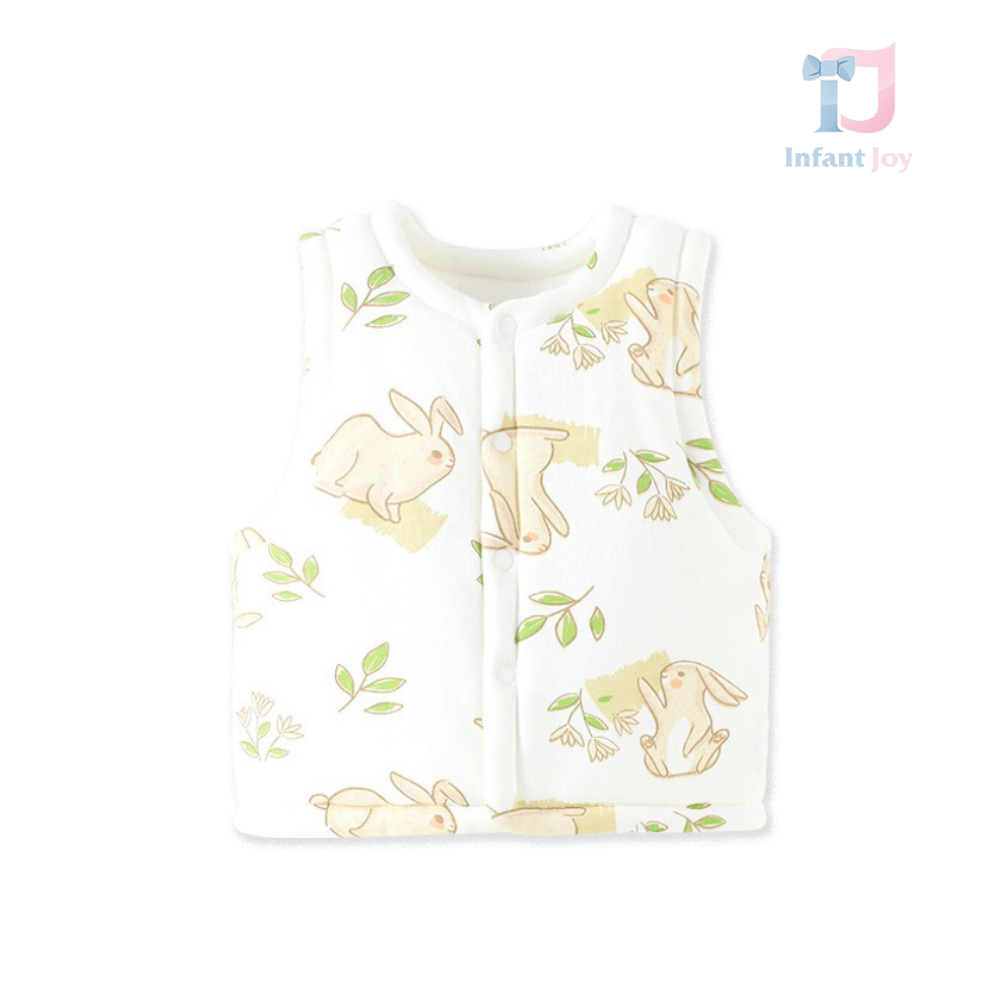 Vestă din bumbac 100% cu umplutură din puf ecologic Bunny Forest