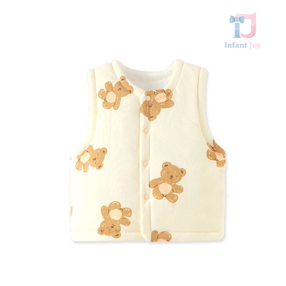 Vestă din bumbac 100% cu umplutură din puf ecologic Teddy Bears