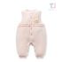 Salopetă din catifea cu umplutură din puf Bunny Ruffles