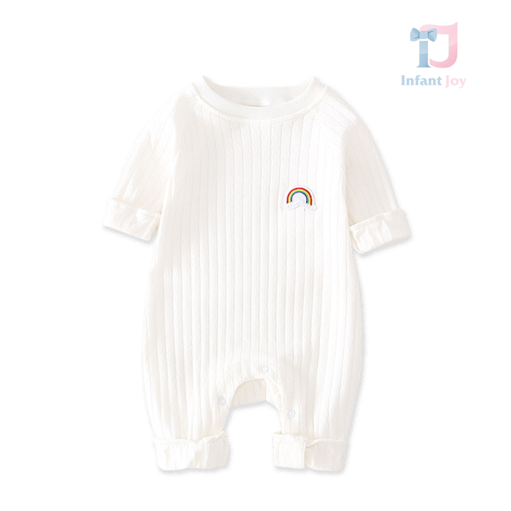 Salopetă premium din bumbac organic Spring White