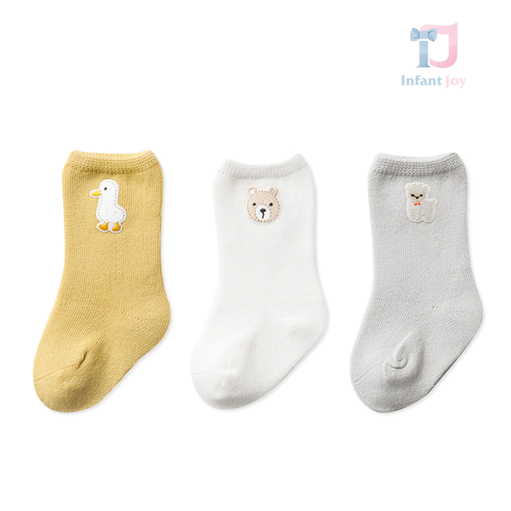 Set 3 perechi de șosete cu broderie Yellow Play