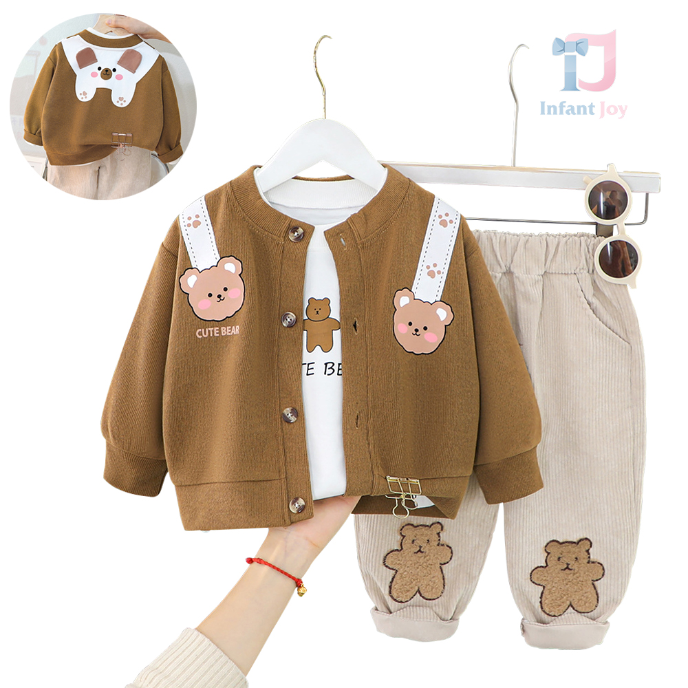 Set de 3 piese cu elemente 3D Adventure Bear