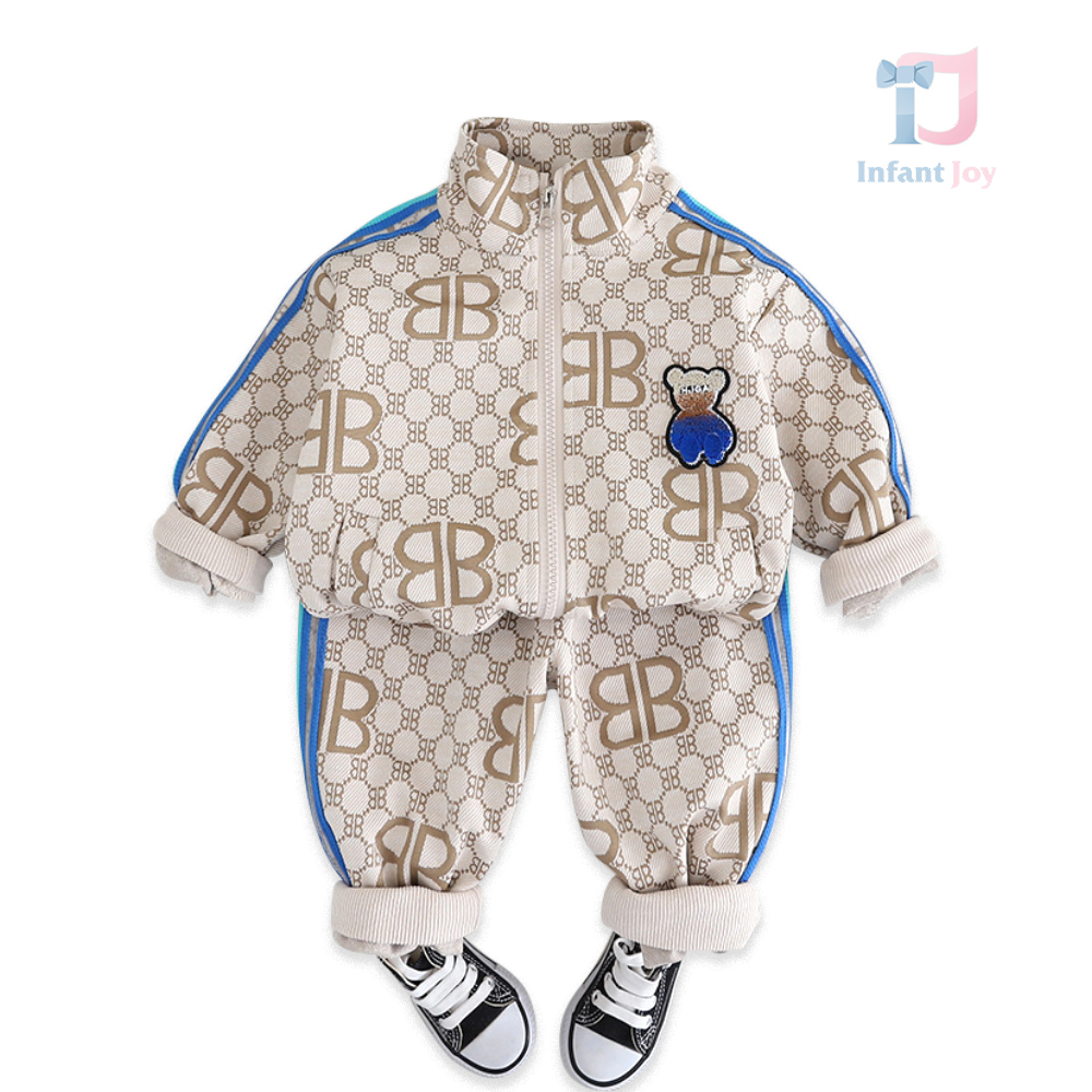 Set sport de 2 piese cu margine de accent și broderie BB Batik