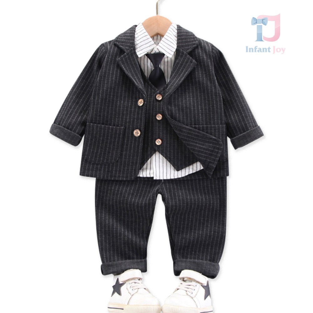 Set formal de 5 piese cu cravată Black Benjamin