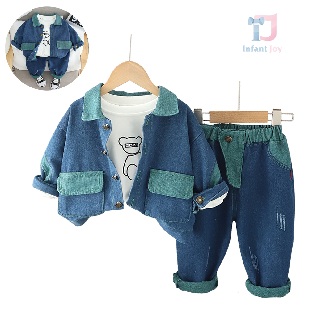 Oversize Set de 3 piese din denim Blue Matrix