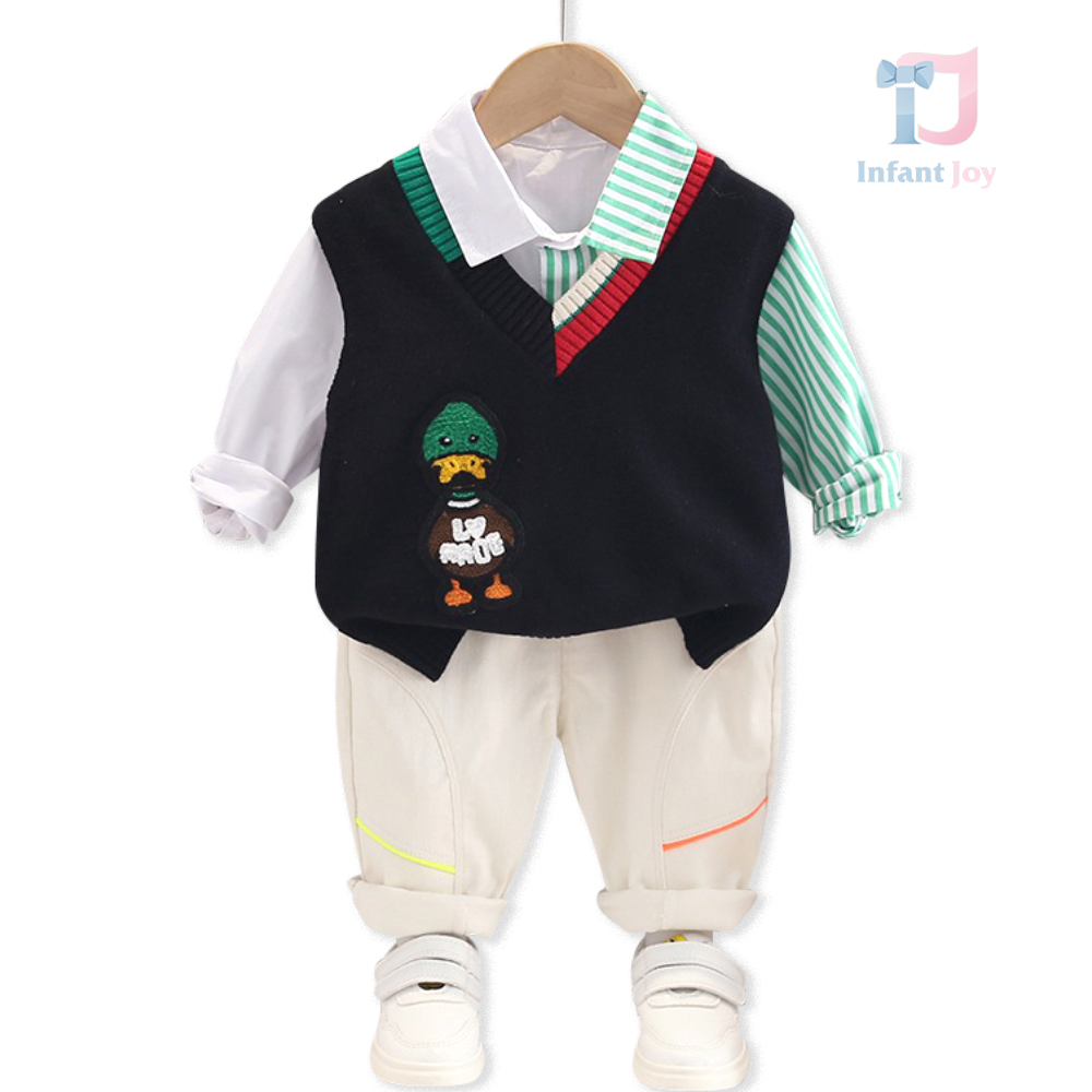 Set sportiv-elegant de 3 piese Business Duck Black