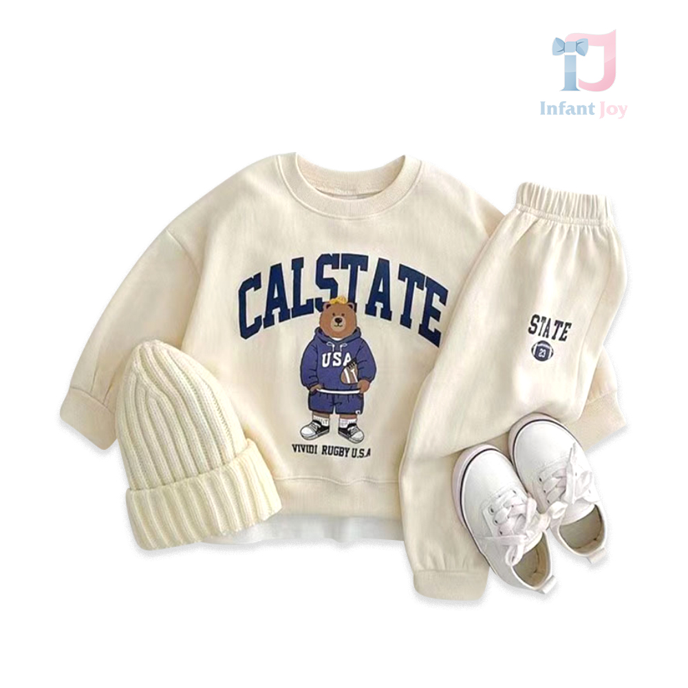 Set de 2 piese Calstate Bear Vanilla