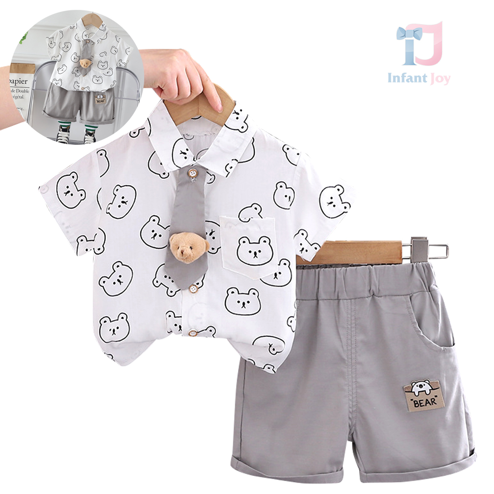 Set sportiv-elegant de 3 piese cu cravată Classy & Grey Bear
