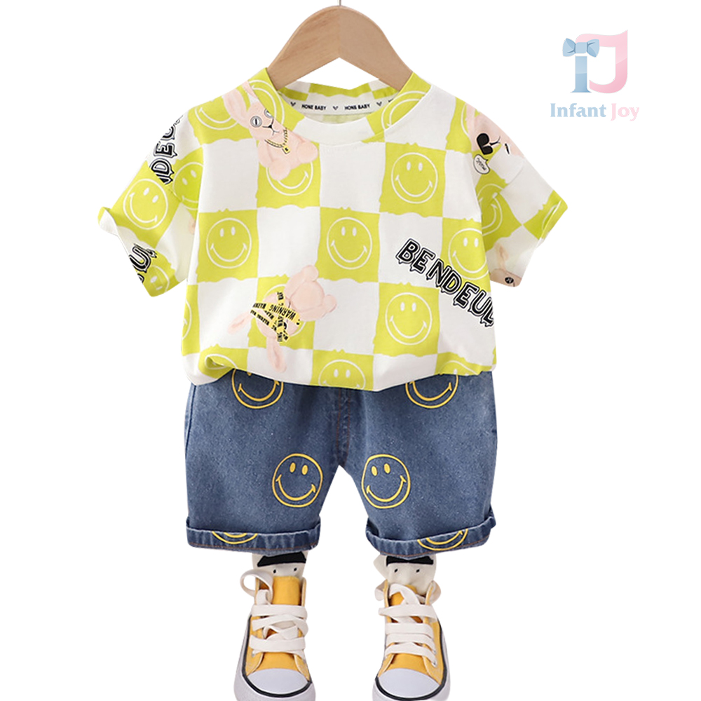 Set de 2 piese cu denim imprimat Cool Attention Light