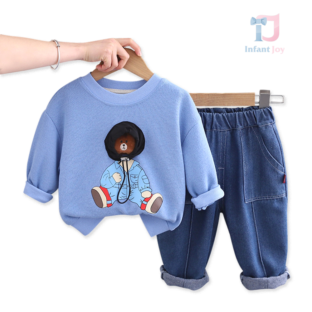 Set de 2 piese cu element 3D Cool Bear Boy