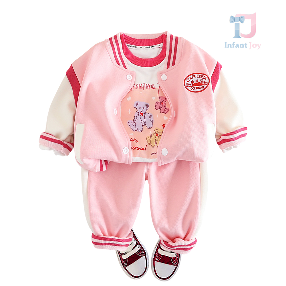 Set de 3 piese cu bomber și margini colorate Costa Cubby