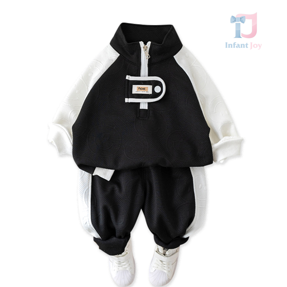 Set sport de 2 piese cu efect în relief Dark Bambino