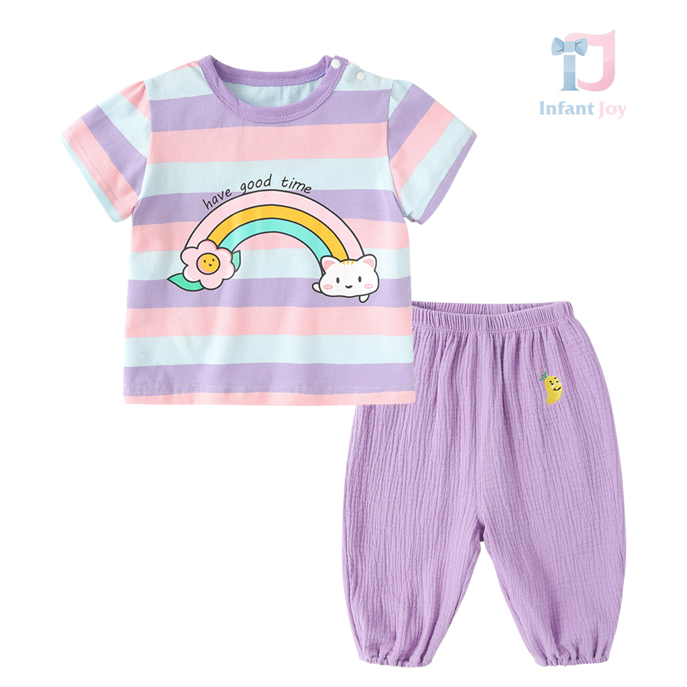 Set de 2 piese cu pantaloni de muselină Good Time