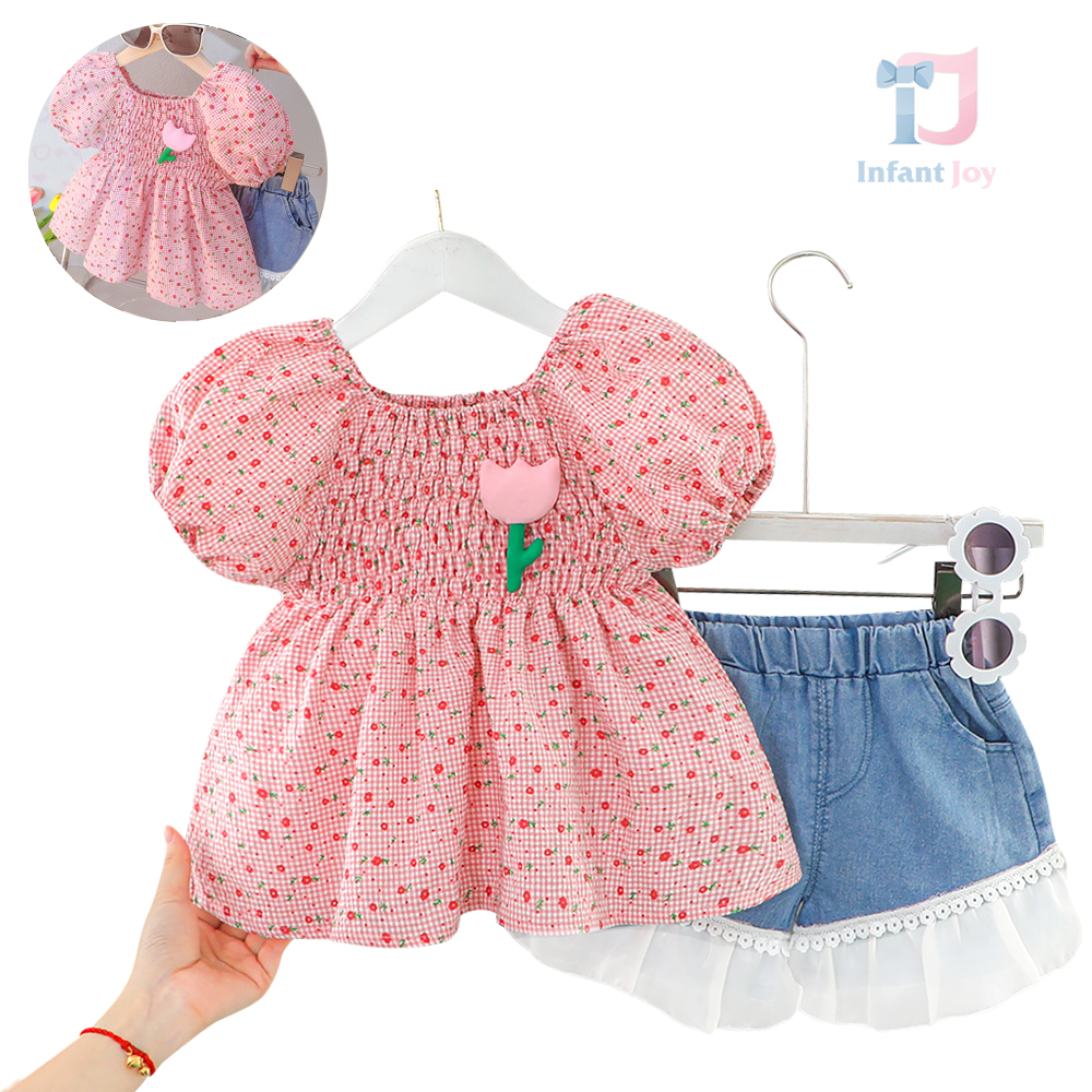 Set de 2 piese cu lalele 3D adăugate și dantelă Gorgeous Tulip