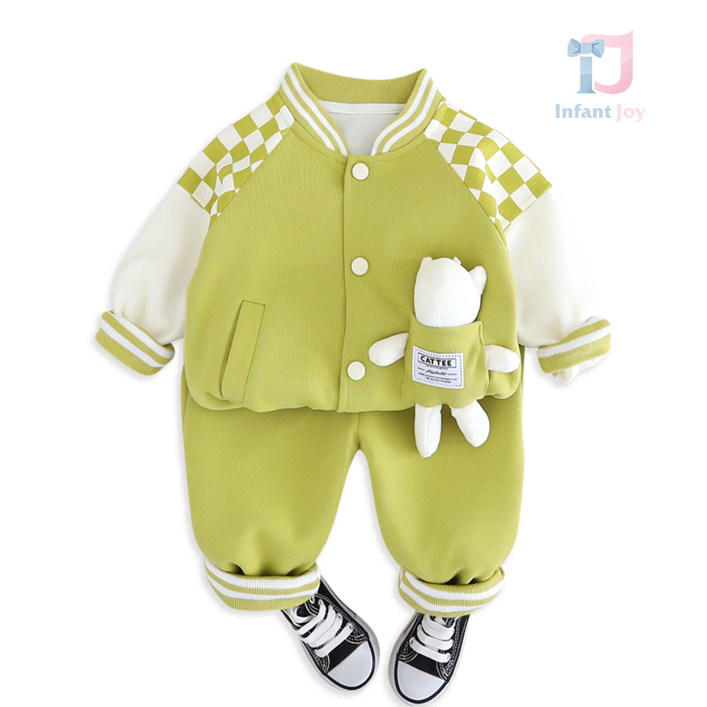 Set de 2 piese cu bomber Greenish Bear