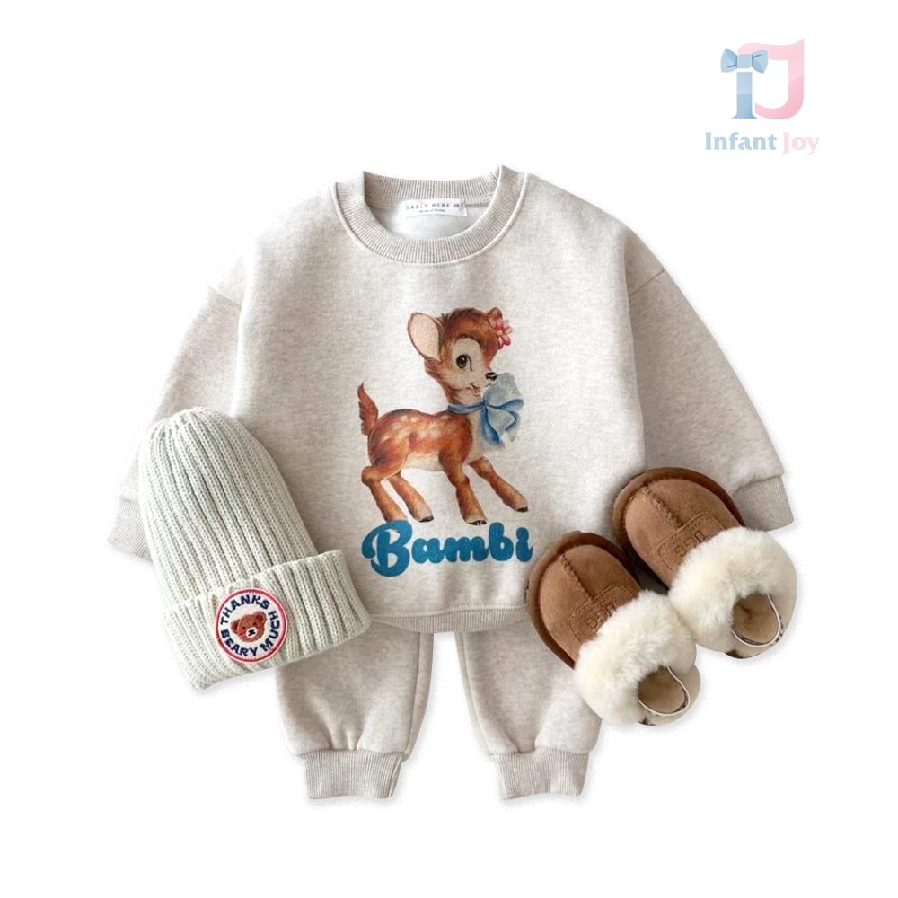 Set de 2 piese Grey Bambi Girl