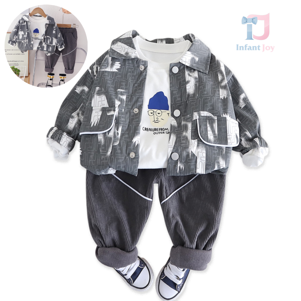 Set de 3 piese Grey Matrix