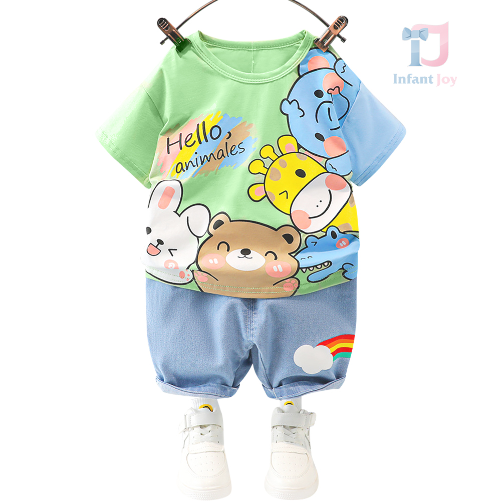 Set de 2 piese Hello Animales Green