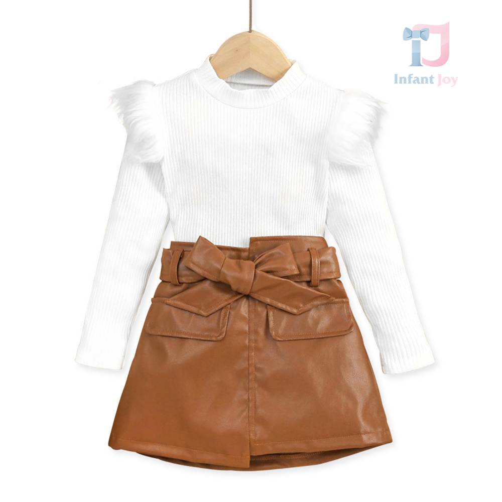 Set de 3 piese fuste din piele ecologica Little Lady