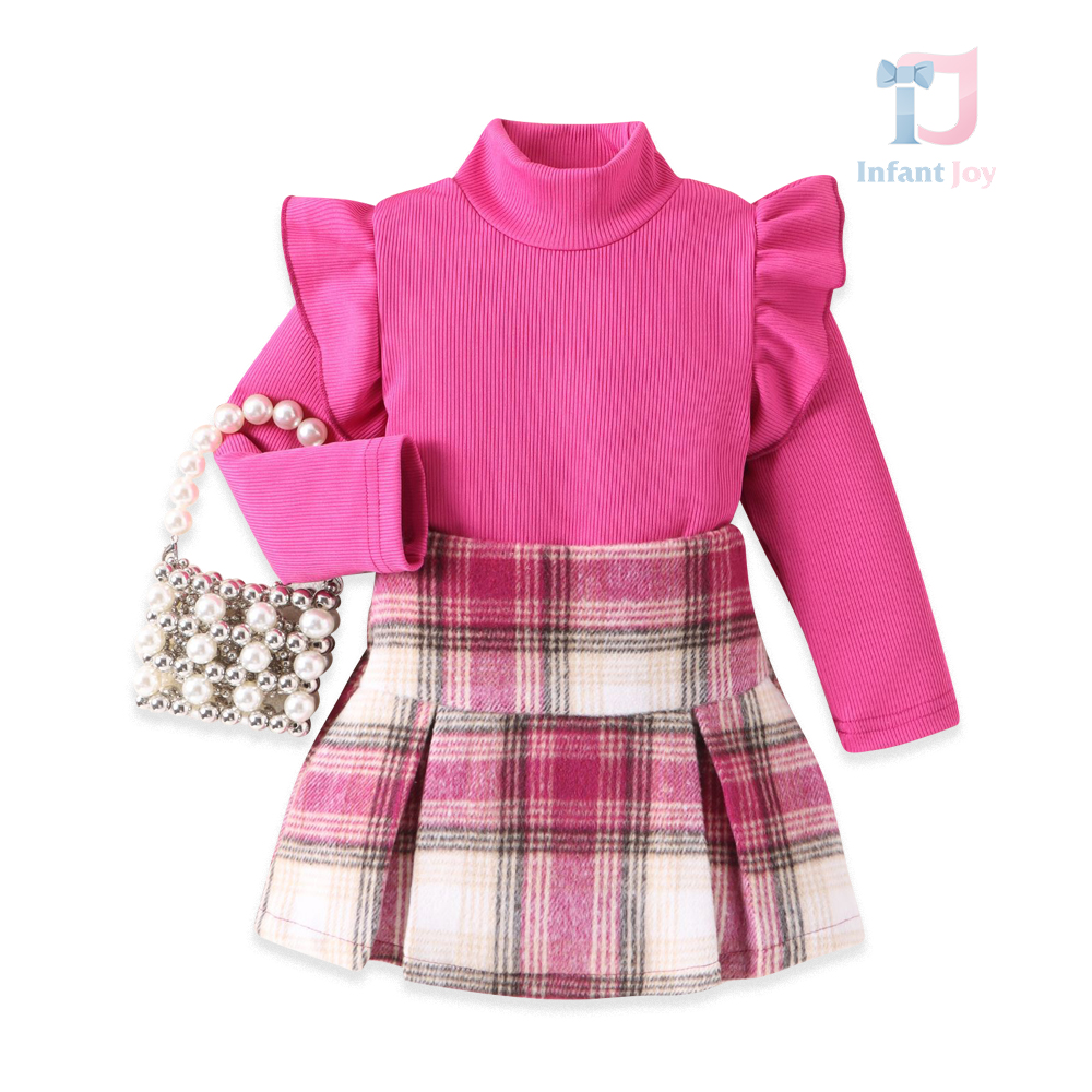 Set de 2 piese cu bluză, bucle și fustă de lână Milady Cycklama