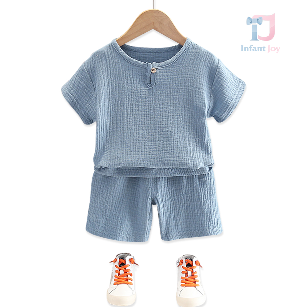 Set de 2 piese din muselină Handsome Blue