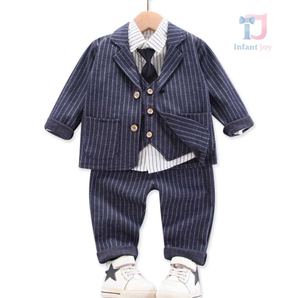 Set formal de 5 piese cu cravată Navy Benjamin