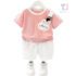 Set de 2 piese cu elemente 3D Pink Bunny Wink