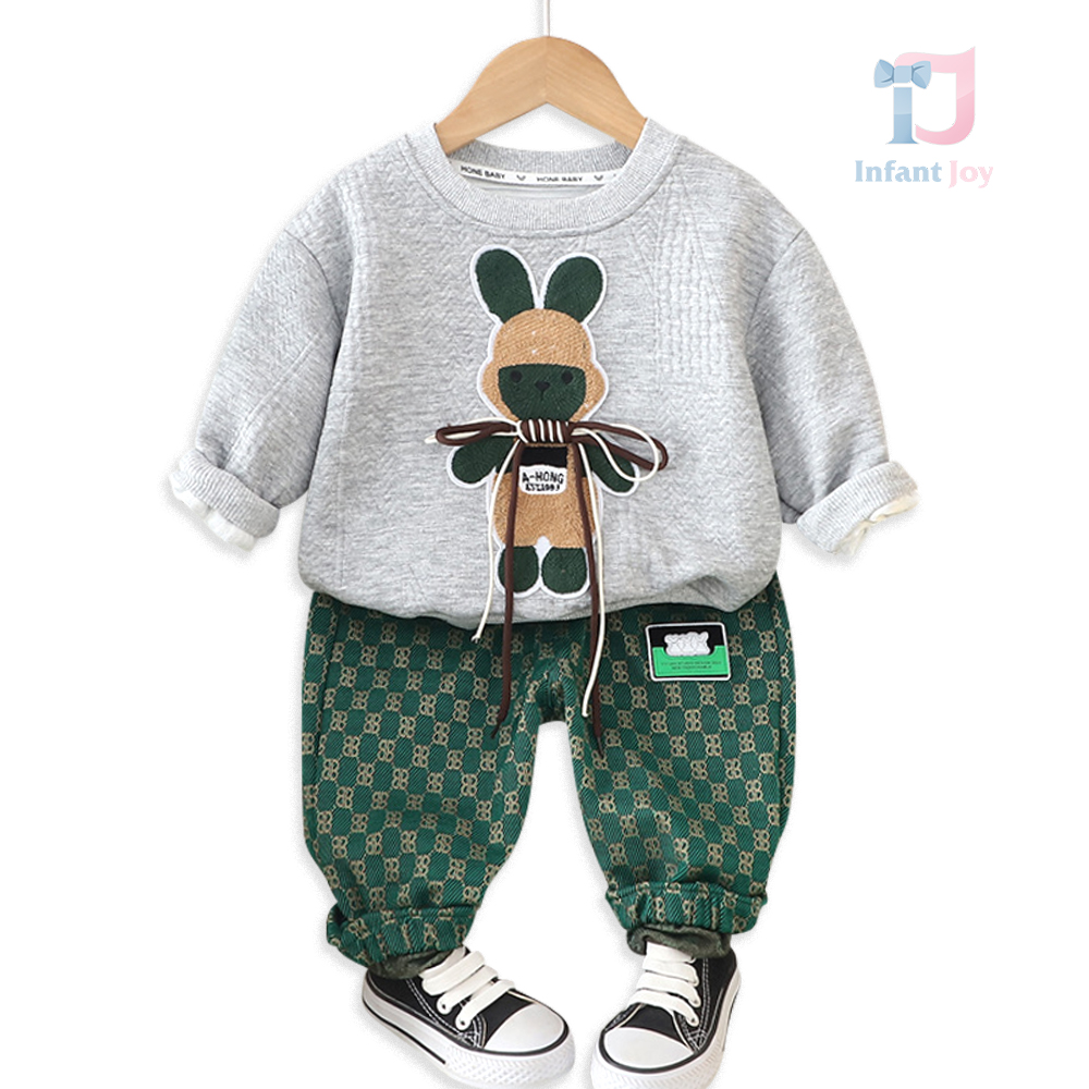 Set cu Relief și Accent 3D Rabbit Toy Grey