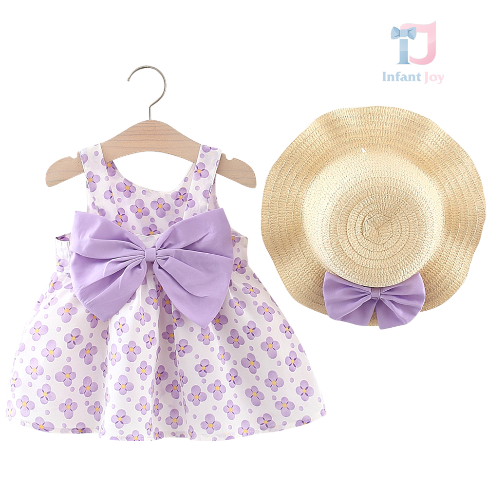 Set de 2 piese cu rochie de plajă cu panglică și capella Beach Lilac