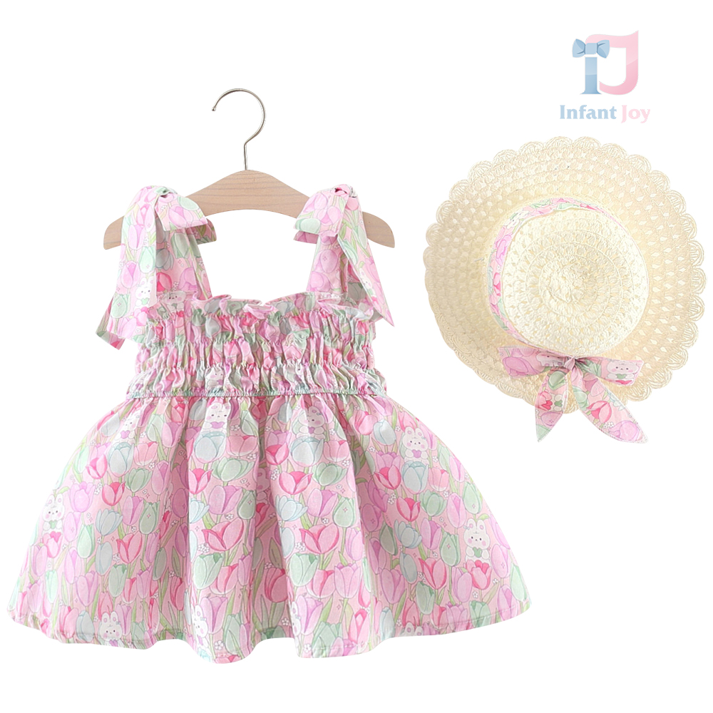 Set de 2 piese cu rochie de plajă cu panglică și capella My Little Tulip