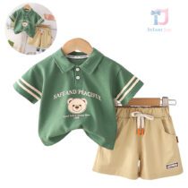 Set de 2 piese cu guler clasic Safe and Peaceful