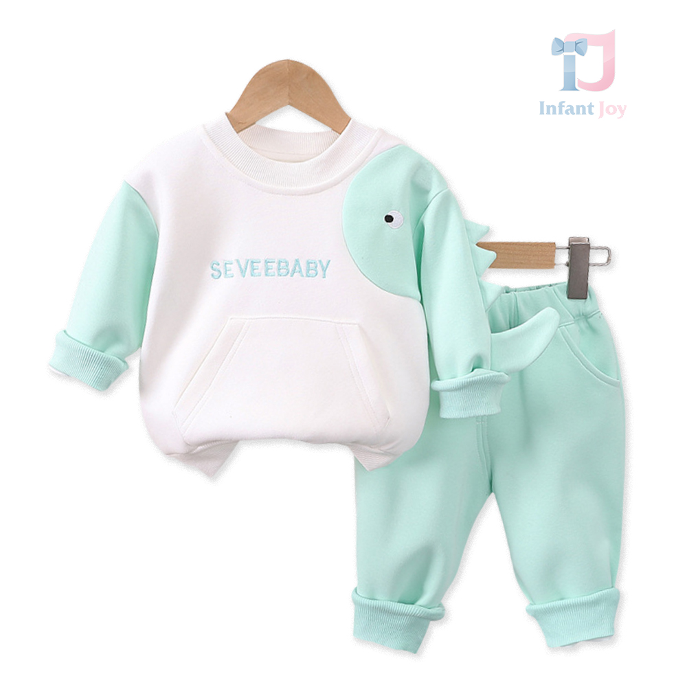 Set de 2 piese cu elemente 3D SeveeBaby Mint