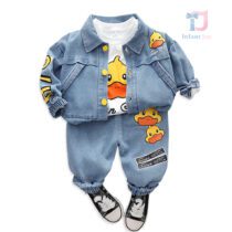 Set de 3 piese din denim Sporty Duck