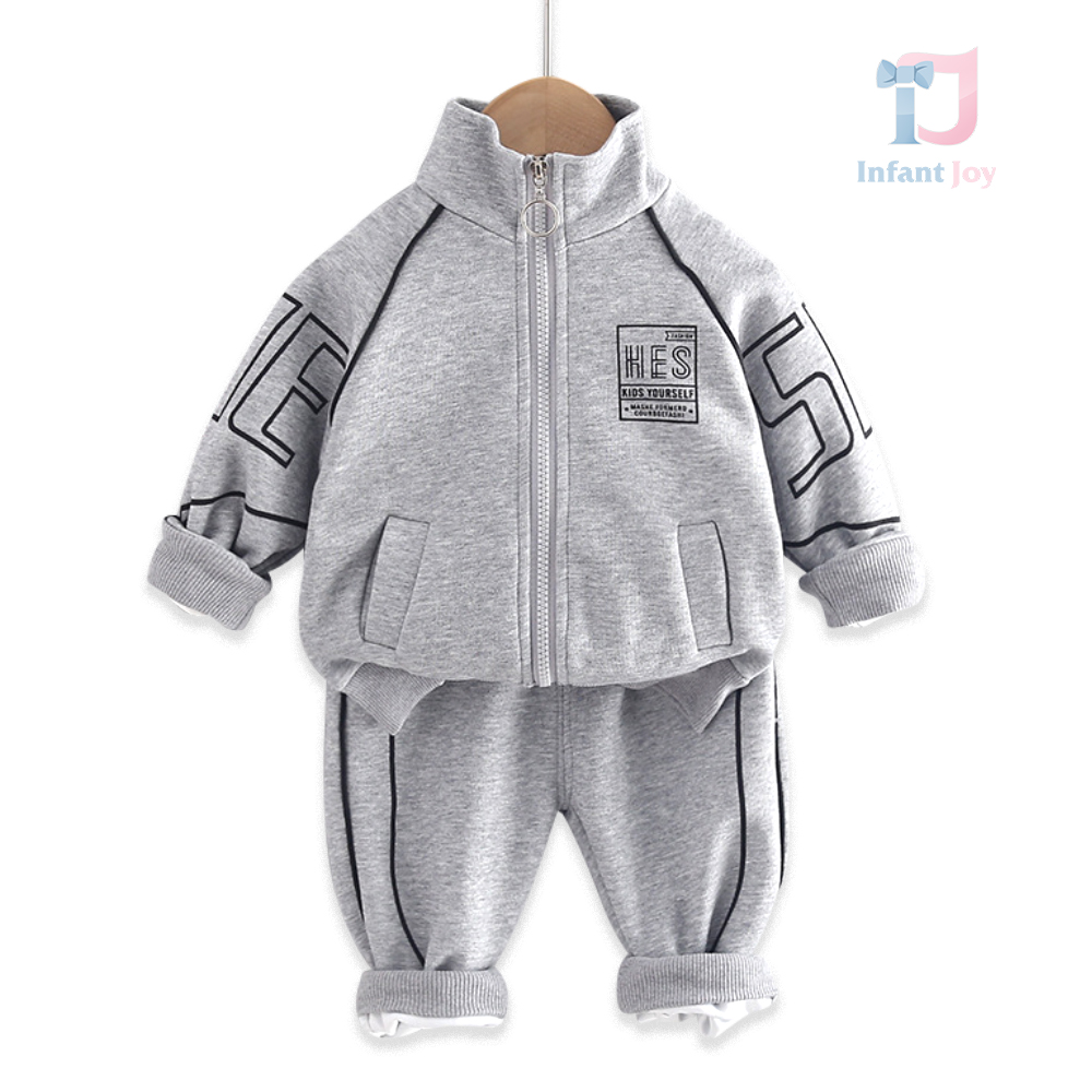 Set de 2 piese cu litere și guler înalt Sporty Hes