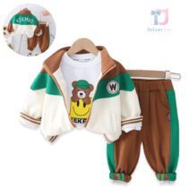 Set de 3 piese cu bomber și guler înalt Sporty Kekemao Forest