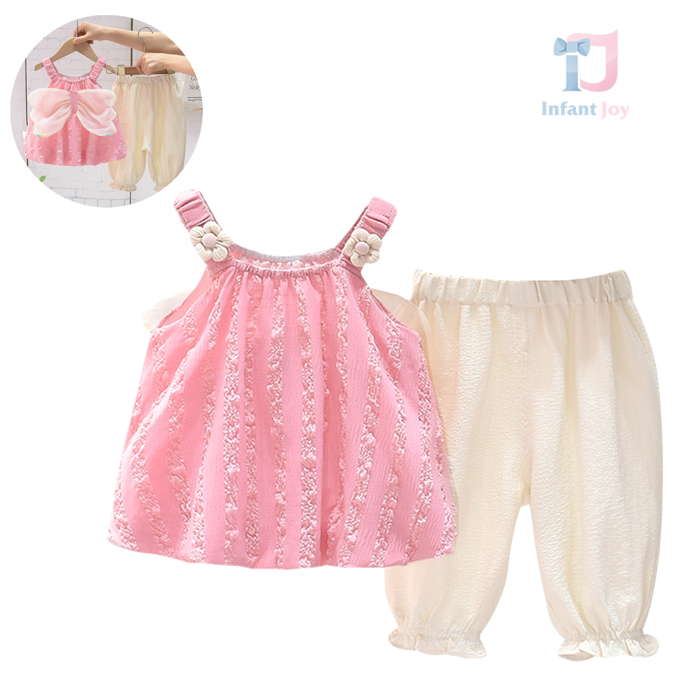 Set de 2 piese cu panglică și flori 3D Sweetest Pink