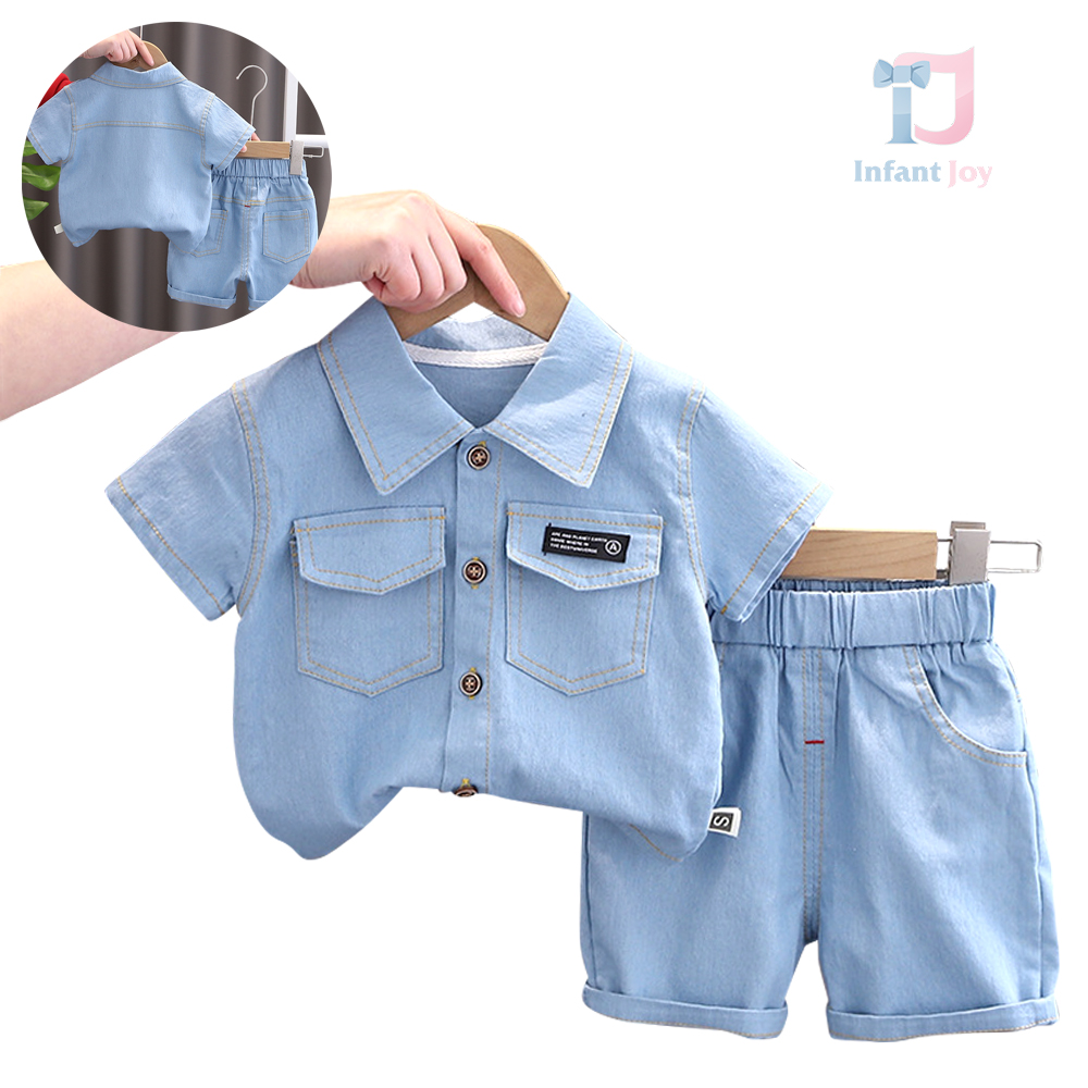 Set sportiv-elegant de 2 piese din denim The Player