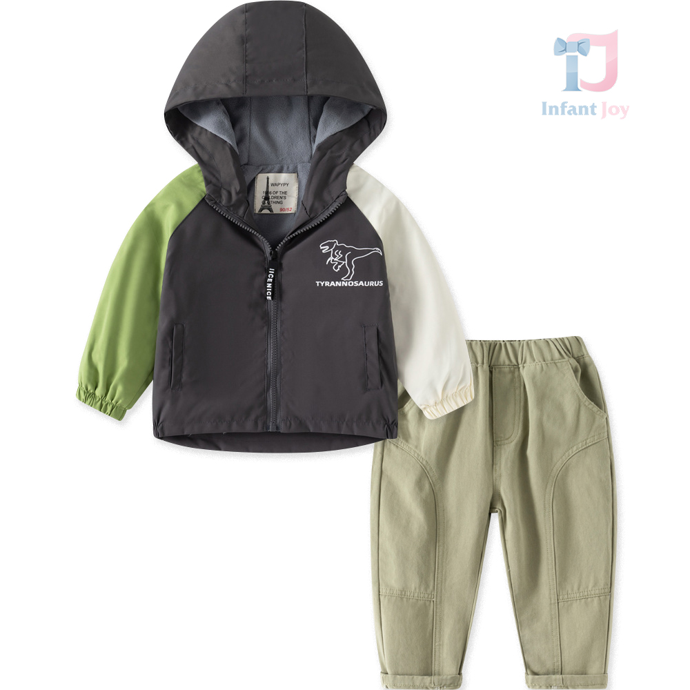 Set de 2 piese cu jachetă de vânt Tyrannosaurus